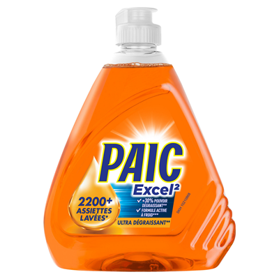 Liquide vaisselle super dégraissant PAIC EXCEL 500ml