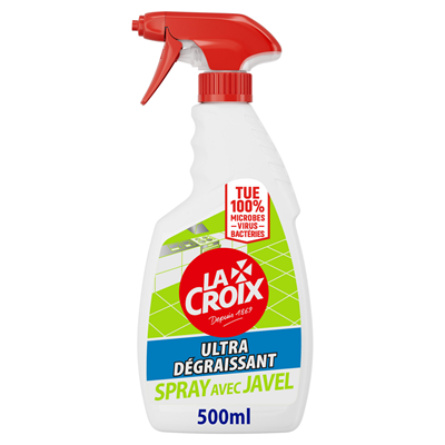 Nettoyant ménager cuisine désinfectant javel LA CROIX spray 500ml