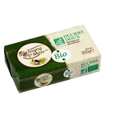 Beurre doux bio ISIGNY STE MERE, 82% de MG, plaquette de 200g