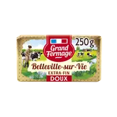 Beurre doux Belleville sur vie extra fin GRAND FERMAGE, 82%mg, plaquette de 250g
