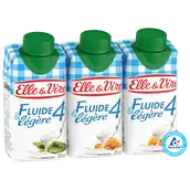 Crème UHT extra-légère fluide 4% MG ELLE&VIRE - 60 cl