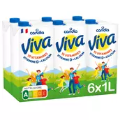 Lait vitaminé 1%MG UHT CANDIA VIVA - 6x1L