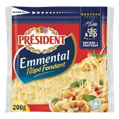 Emmental râpé fondant PRESIDENT - 200g