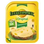 Fromage lait pasteurisé original 27,5%MG LEERDAMMER x8tranches