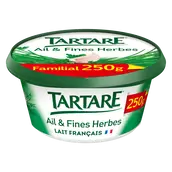 Fromage à tartiner ail et fines herbes TARTARE - 250 g