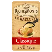 Fromage à raclette nature RICHESMONTS - 16 tranches 420g