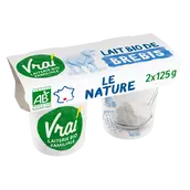 Yaourt brebis BIO nature VRAI, pack de 250g