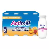 Yaourt à boire multifruits ACTIMEL - 8x100g