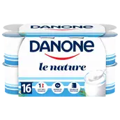 Yaourt nature DANONE - 16x125g