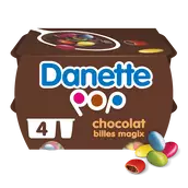 Crème dessert chocolat billes chocolat DANETTE - 4x120g