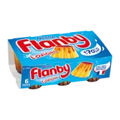 Flan vanille nappage caramel FLANBY - 6 pots de 100g