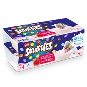 Yaourts Enfant Fraise SMARTIES - 4 pots de 120g