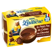 Le Petit Pot de crème Chocolat LA LAITIERE - 4 pots de 100g.