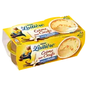 Crème aux oeufs saveur vanille LA LAITIERE - 4 pots de 100g