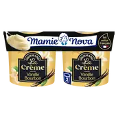 Crème Dessert Vanille Bourbon MAMIE NOVA - 2 pots de 150g