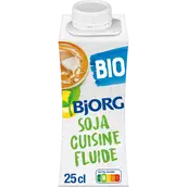 Soja cuisine fluide bio, BJORG, bouteille de 25cl
