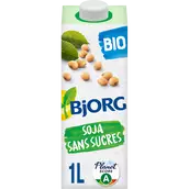 Boisson végétale Bio Soja Sans sucres BJORG - Brique 1L