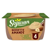 Spécialité au soja noisettes amandes SOJASUN, 4X100g