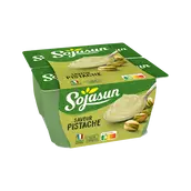 Spécialité au soja sucrée saveur pistache SOJASUN, 4x100g