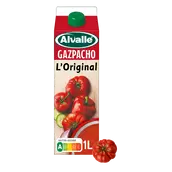 Gazpacho soupe froide de légumes ALVALLE - Brique 1l