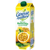 Nectar réfrigéré pasteurisé de maracudja fruit passion CARESSE ANTILLAISE, 1l