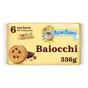 Biscuits Baiocchi Snack fourrés aux noisettes & cacao MULINO BIANCO -336g