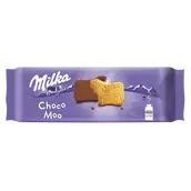 Biscuits nappés au chocolat au lait Choco Moo MILKA, paquet de 200g