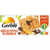 Biscuits Goûter aux pépites de chocolat GERBLE - 3x4, 250g