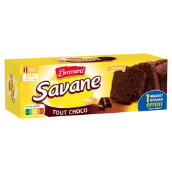 Gâteau marbré SAVANE Tout chocolat noir BROSSARD, 310g
