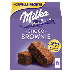 Gâteaux brownie au chocolat Choco Brookie MILKA pocket - Boîte de 180g