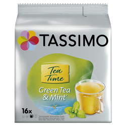 Thé dosettes TASSIMO Thé vert menthe - Compatible TASSIMO - x16