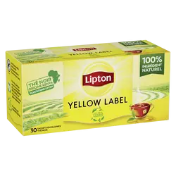 Lipton Yellow Label Thé Noir Origine Kenya 30 sachets 60g