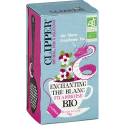 Thé Blanc Bio Framboise Ginseng CLIPPER - 20 sachets - 34g