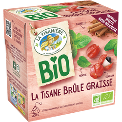 Infusion plantes "Brûles graisse" bio LA TISANIERE x20 sachets 26g