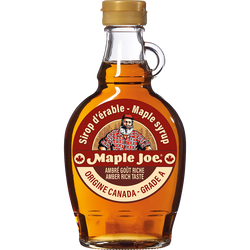 Sirop d'érable du Canada MAPLE JOE, bouteille en verre de 250g
