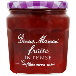 Confiture fraise intense BONNE MAMAN, 335g