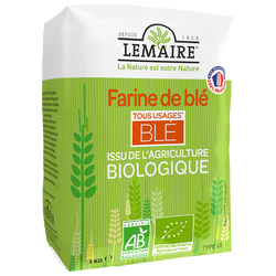 Farine de blé bio T65 LEMAIRE, 1kg