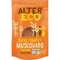Sucre complet muscovado Bio ALTER ECO - Sachet 500g