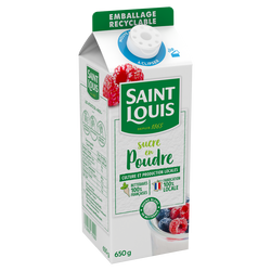 Sucre en poudre ST LOUIS pack 650g