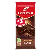 Chocolat noir L'Original COTE D'OR - 3 tablettes de 100g