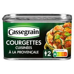Courgettes cuisinées à la provençale CASSEGRAIN - Boîte 375g