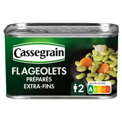 Flageolets verts extra fin CASSEGRAIN - Boîte 265g
