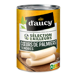 Coeurs de palmiers "sélection d'ailleurs" D'AUCY boite 1/2 220g