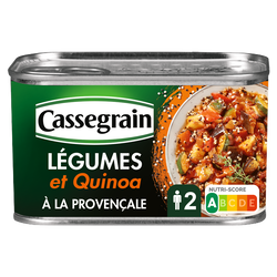 Légumes et quinoa à la Provençale CASSEGRAIN boite 1/2 375g