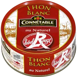 Thon blanc germon au naturel Label Rouge CONNETABLE, 120g
