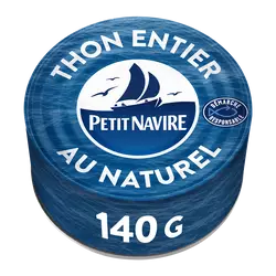 Thon au Naturel Démarche Responsable PETIT NAVIRE - 140g poids net égoutté
