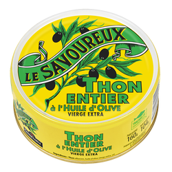 Thon à l'huile d'olive vierge extra LE SAVOUREUX, boîte de 160g