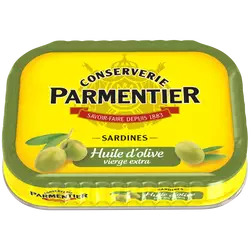 Sardines huile d'olive vierge extra PARMENTIER - 135g