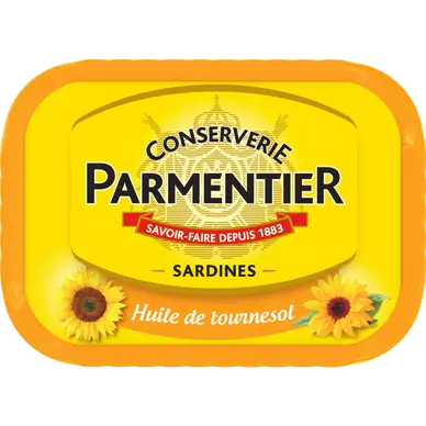Sardines huile de tournesol PARMENTIER - 135g
