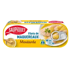Filets de maquereaux à la moutarde SAUPIQUET - 169g